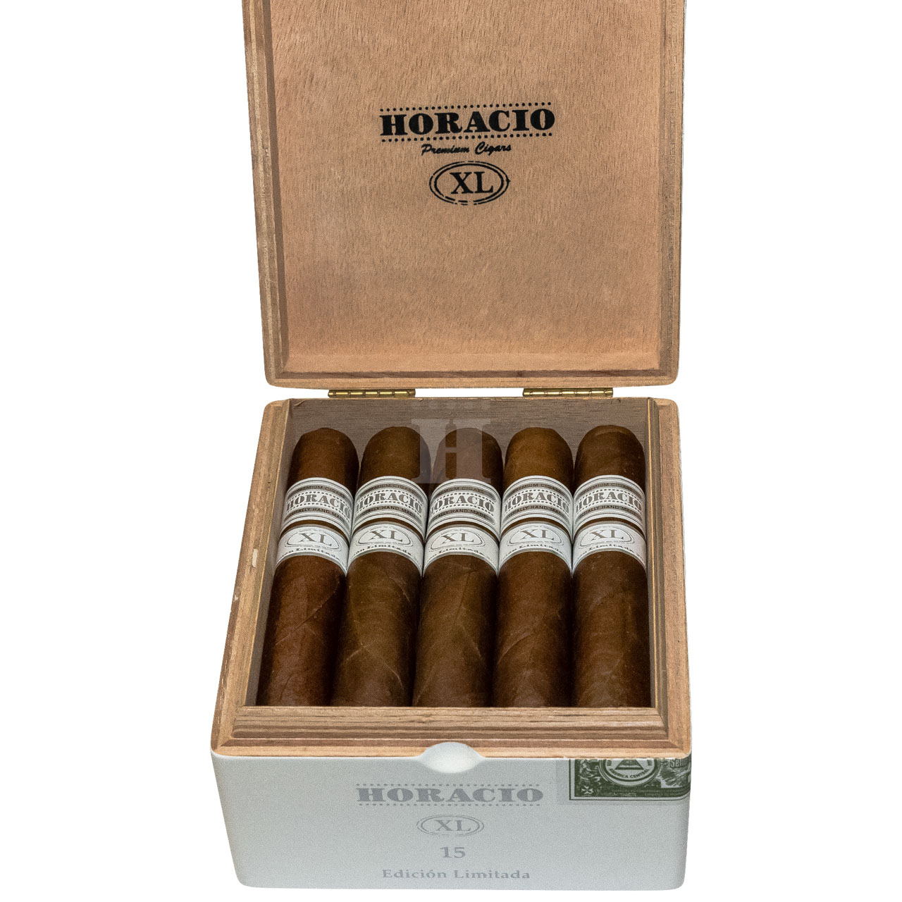 Horacio XL box open front close-up