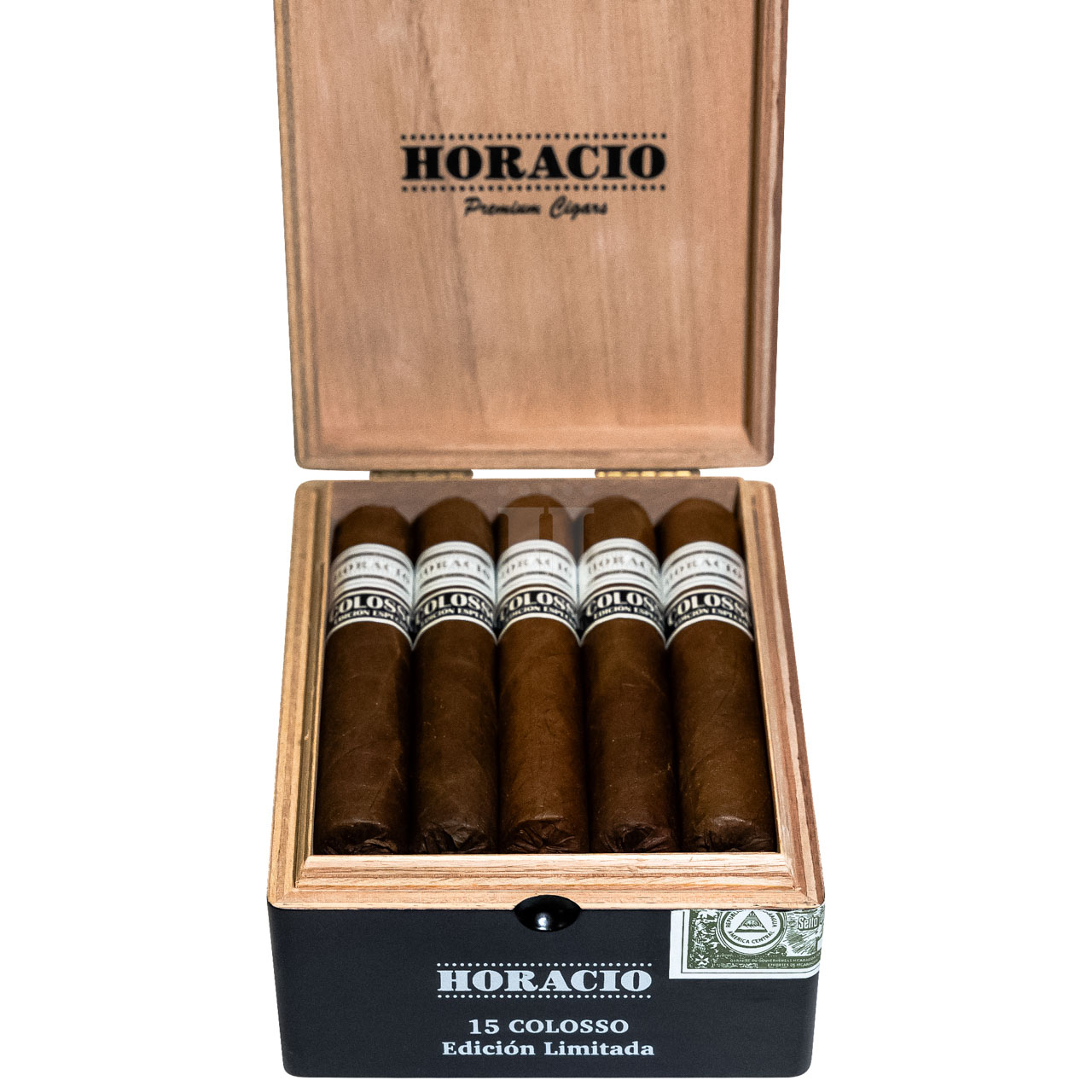 Horacio Colosso box open front close-up