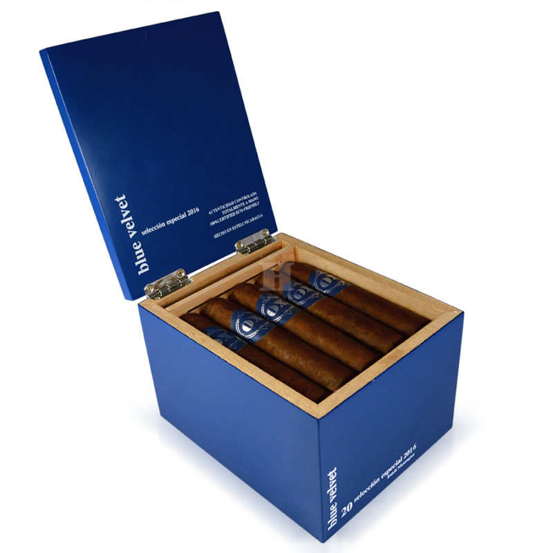 Caja de puros OX Blue Velvet